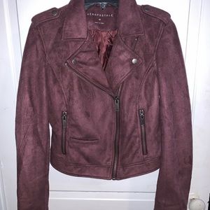 Suede Moto Jacket